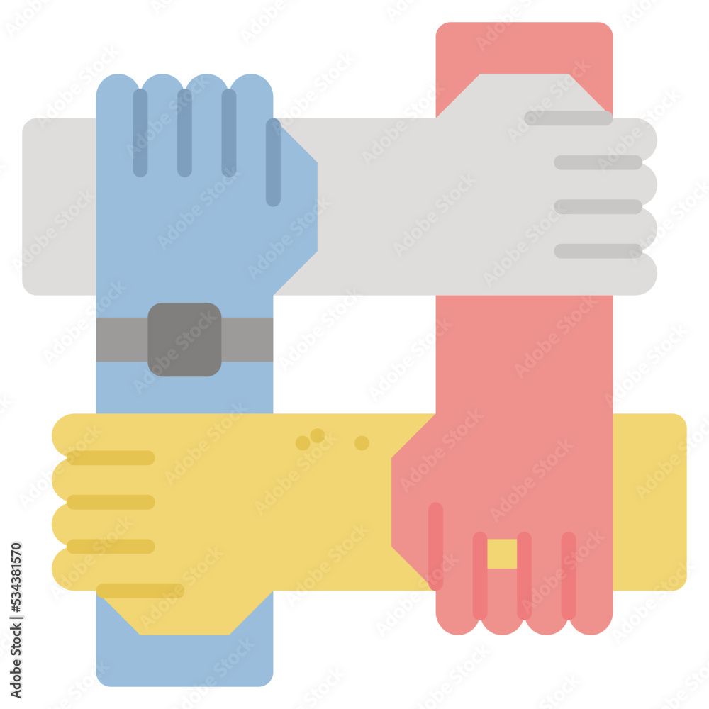 Obraz premium partnership modern line style icon