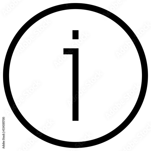 info modern line style icon
