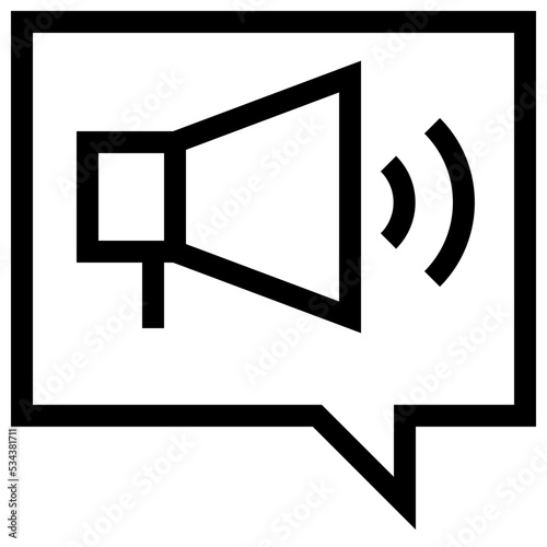 verbal modern line style icon