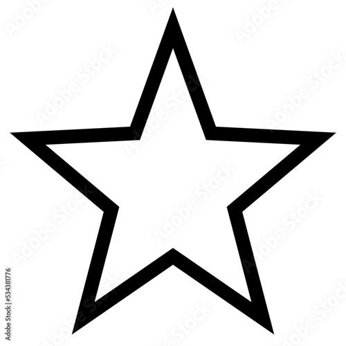 star modern line style icon