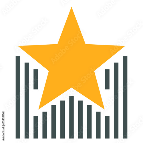 raising modern line style icon