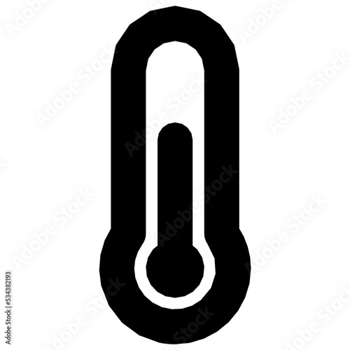 thermometer modern line style icon