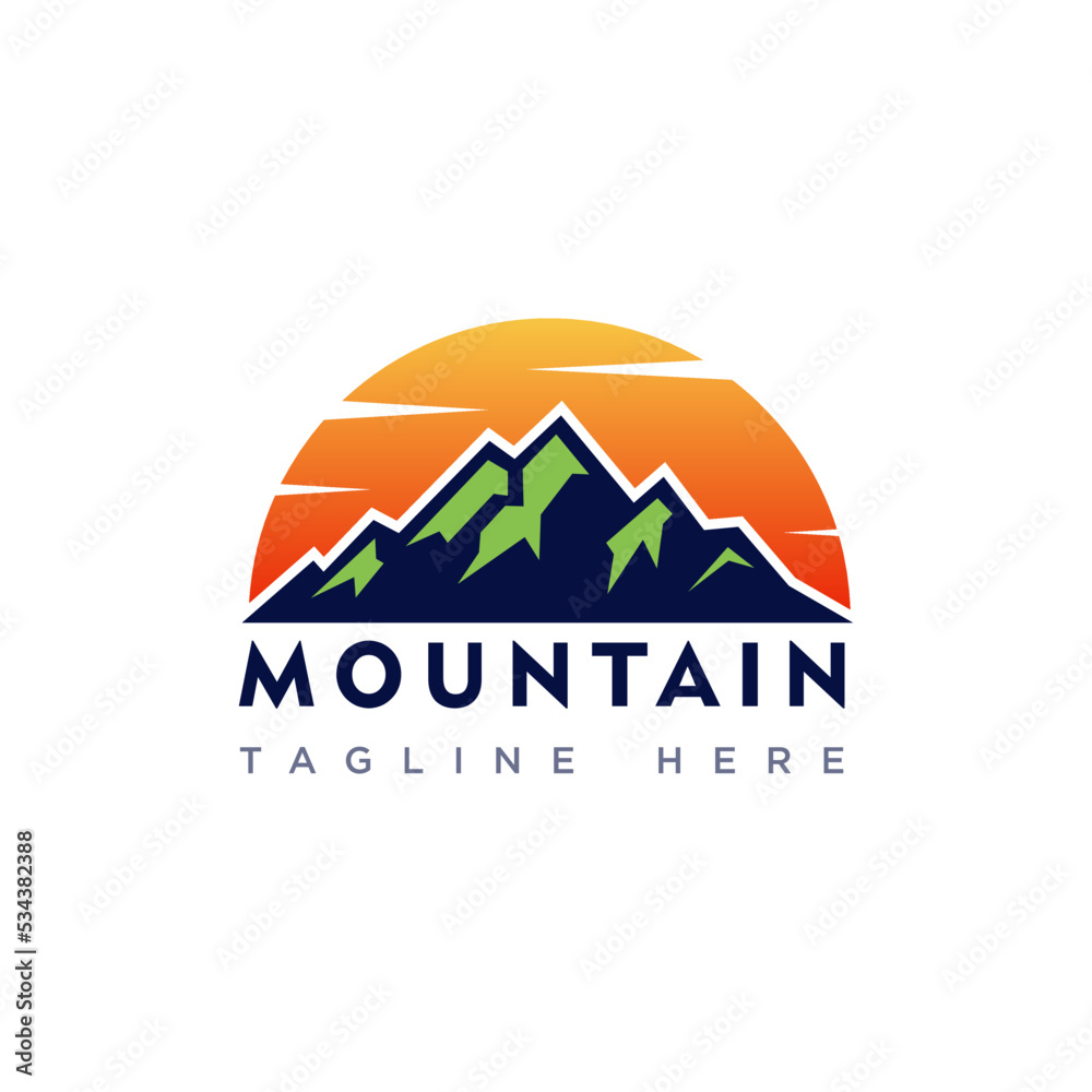 Mountain icon vector design templates Mountain icon vector design templates