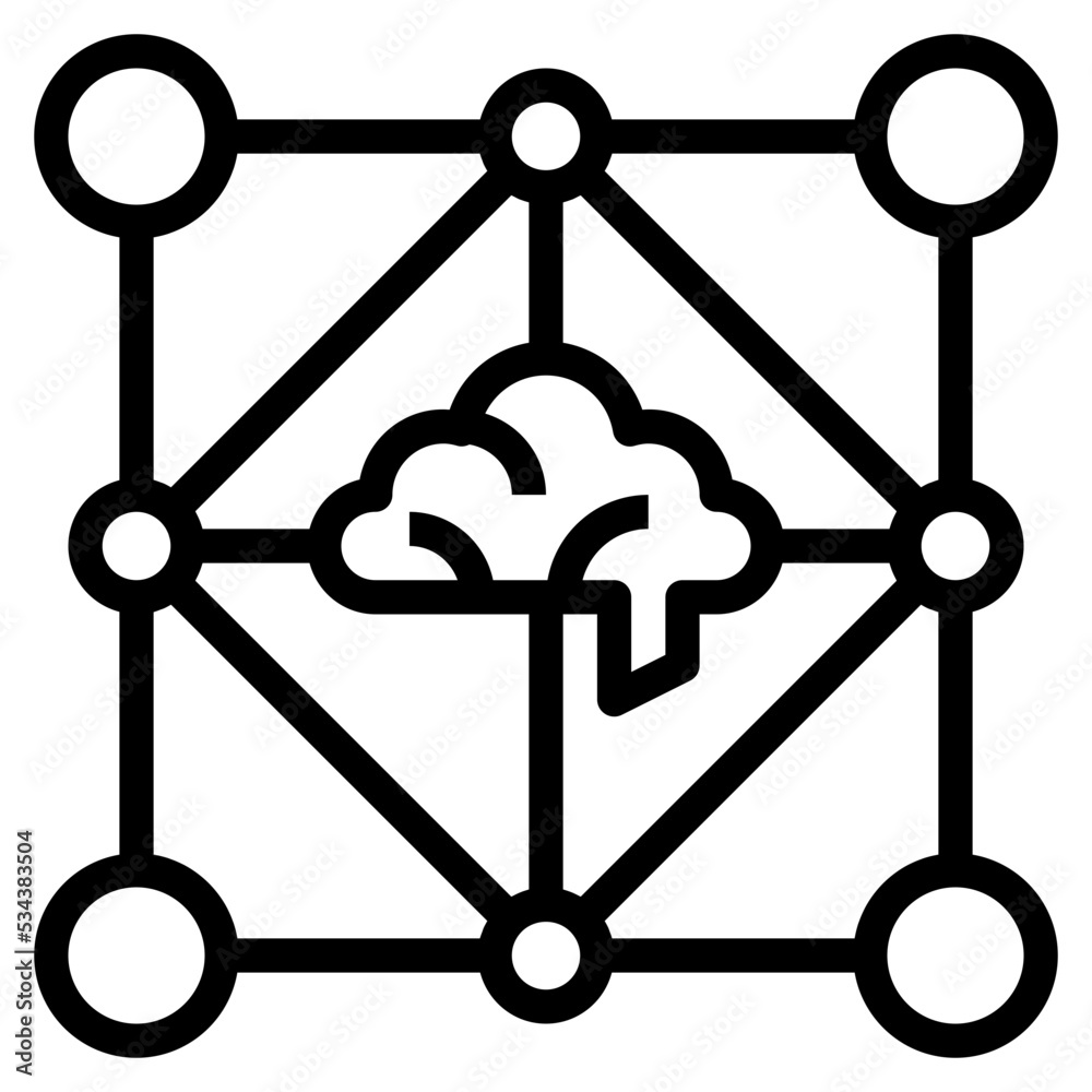 network modern line style icon network modern line style icon