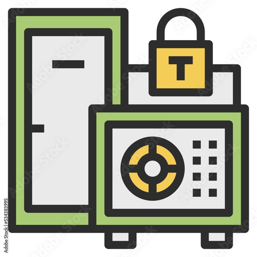 room modern line style icon