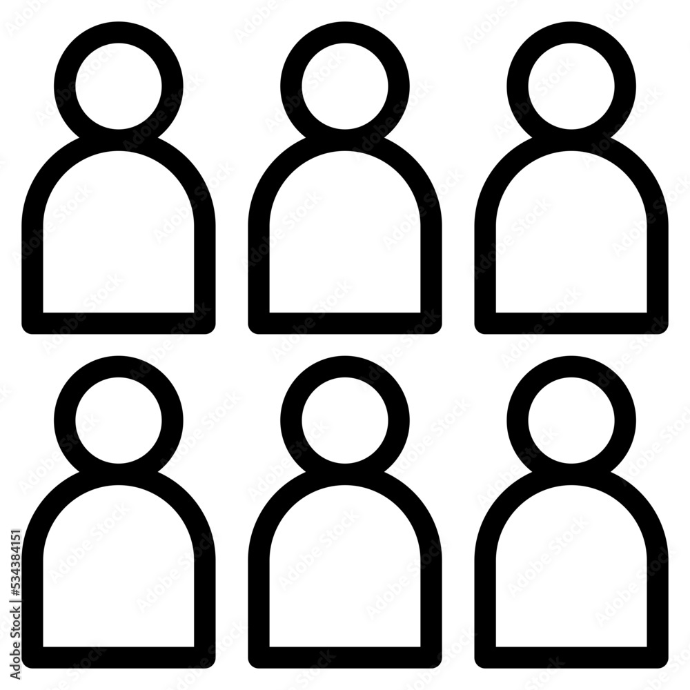 user modern line style icon