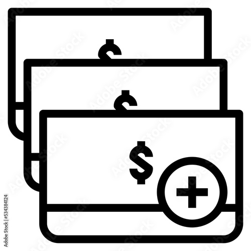 open modern line style icon