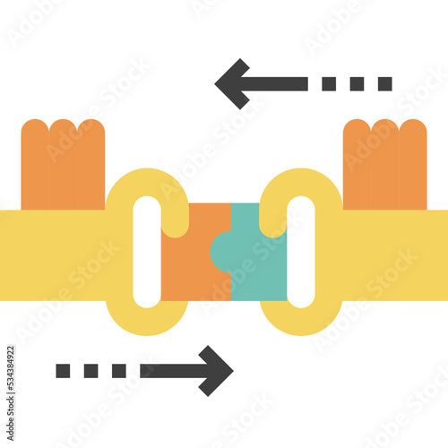 teamwork modern line style icon