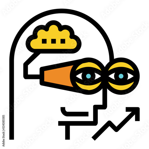 seeking modern line style icon