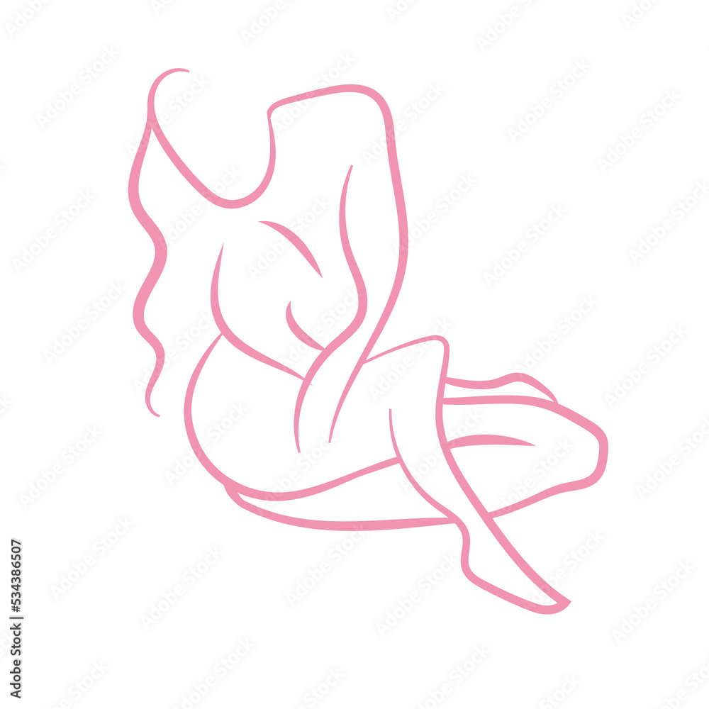 Fototapeta premium fitness beauty salon logo