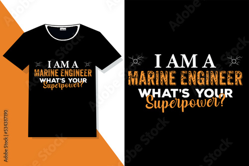  Engineer typography  t shirt 
