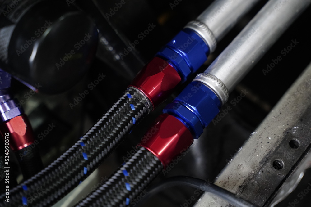 Race car's engine details Race car's engine details