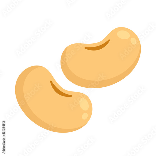 soy beans flat vector illustration logo icon clipart