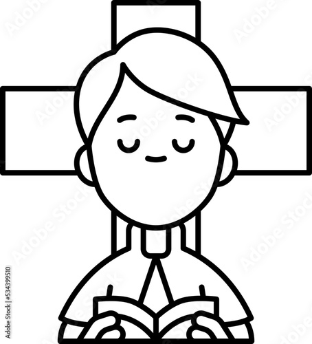 clergyman icon