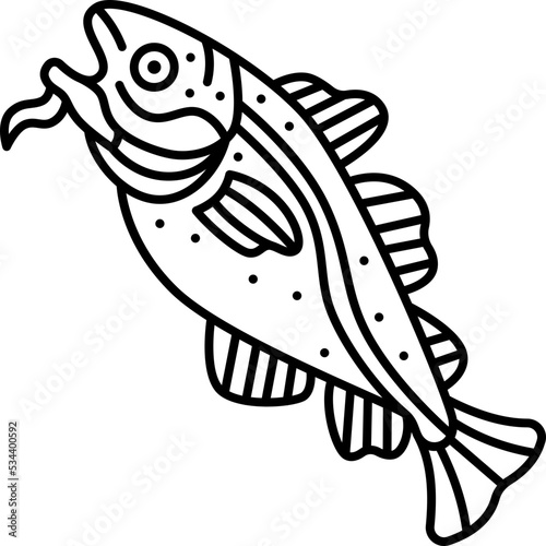 codfish icon photo