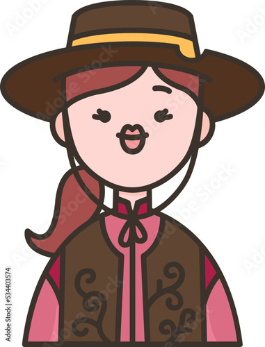 Cowgirl icon