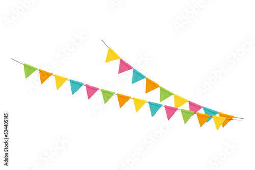 Colorful party flag illustration