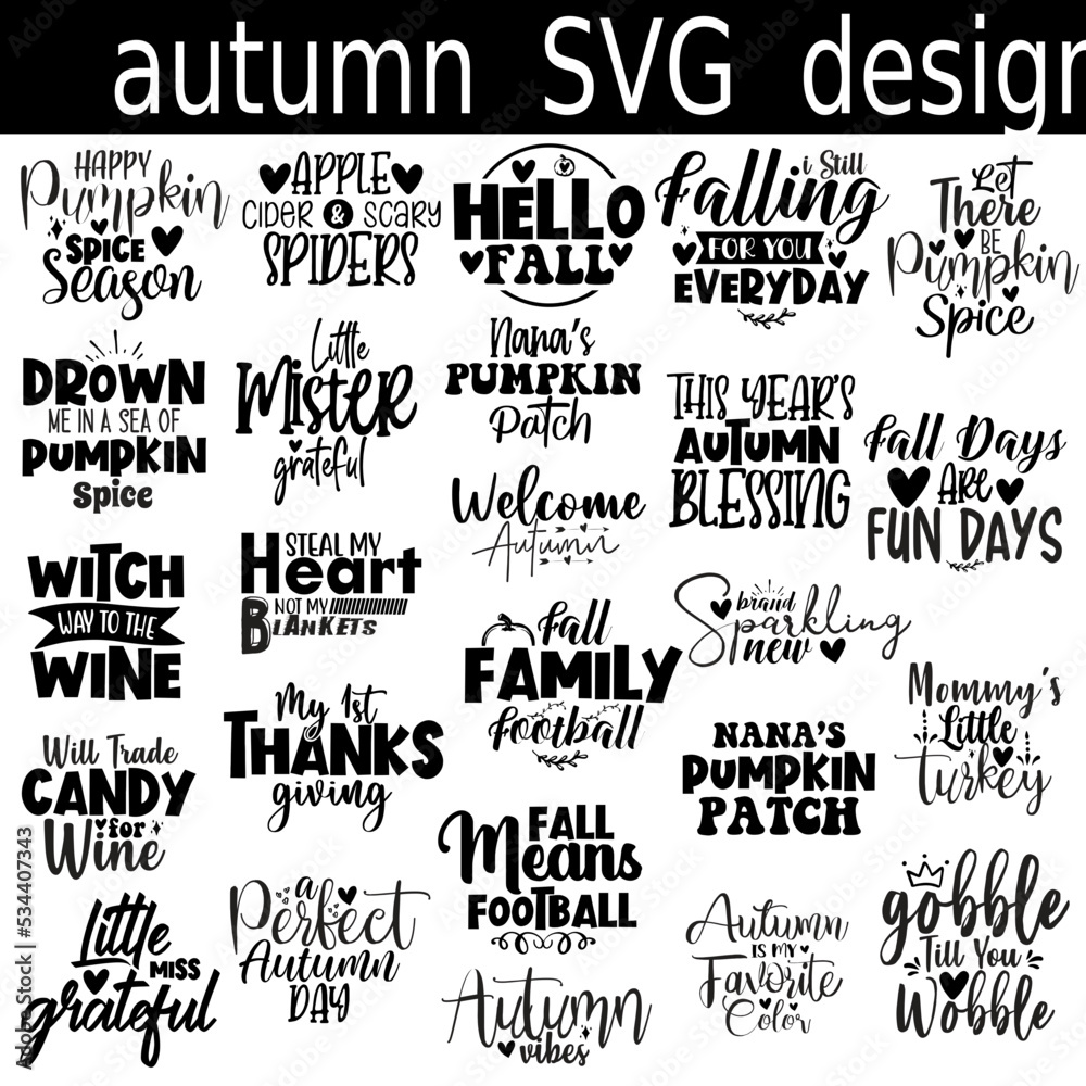 Autumn SVG bundle