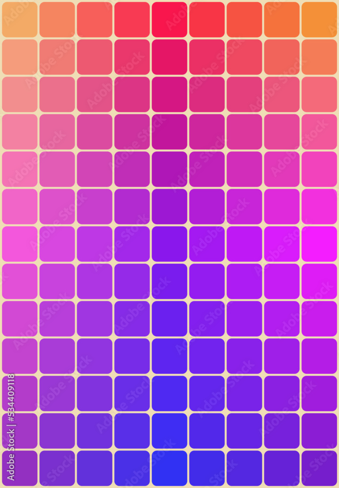 Colorful mosaic pattern abstract background. Square shape with rounded corners with gradient colors. Design for vector illustration. Colorful mosaic pattern abstract background. Square shape with rounded corners with gradient colors. Design for vector illustration.