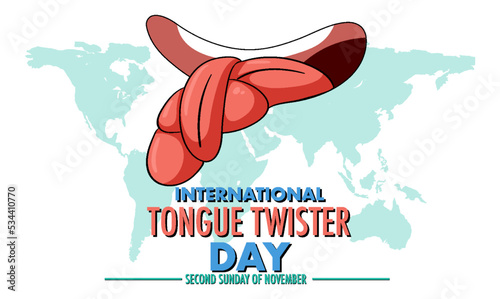 International Tongue Twister Day Banner Design