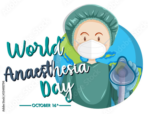 World Anaesthesia Day Banner Design