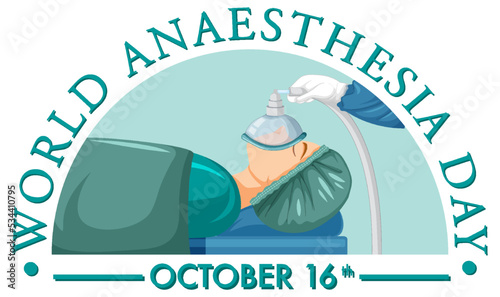 World Anaesthesia Day Banner Design