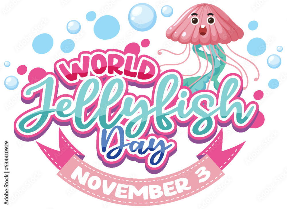 Cute Jellyfish Logo Concept