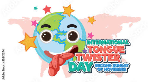 International Tongue Twister Day Banner Design