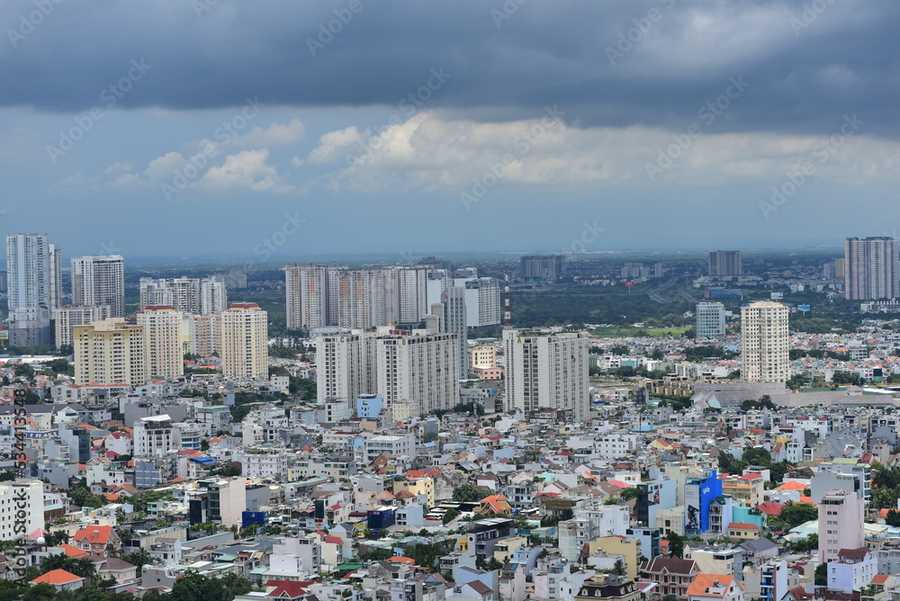 View of the Saigon city