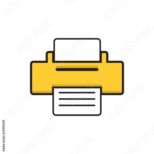 printer icon , printout icon vector