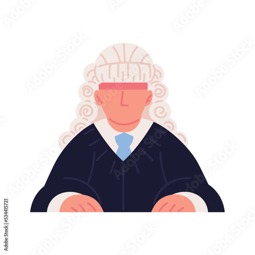 lawyer with wig