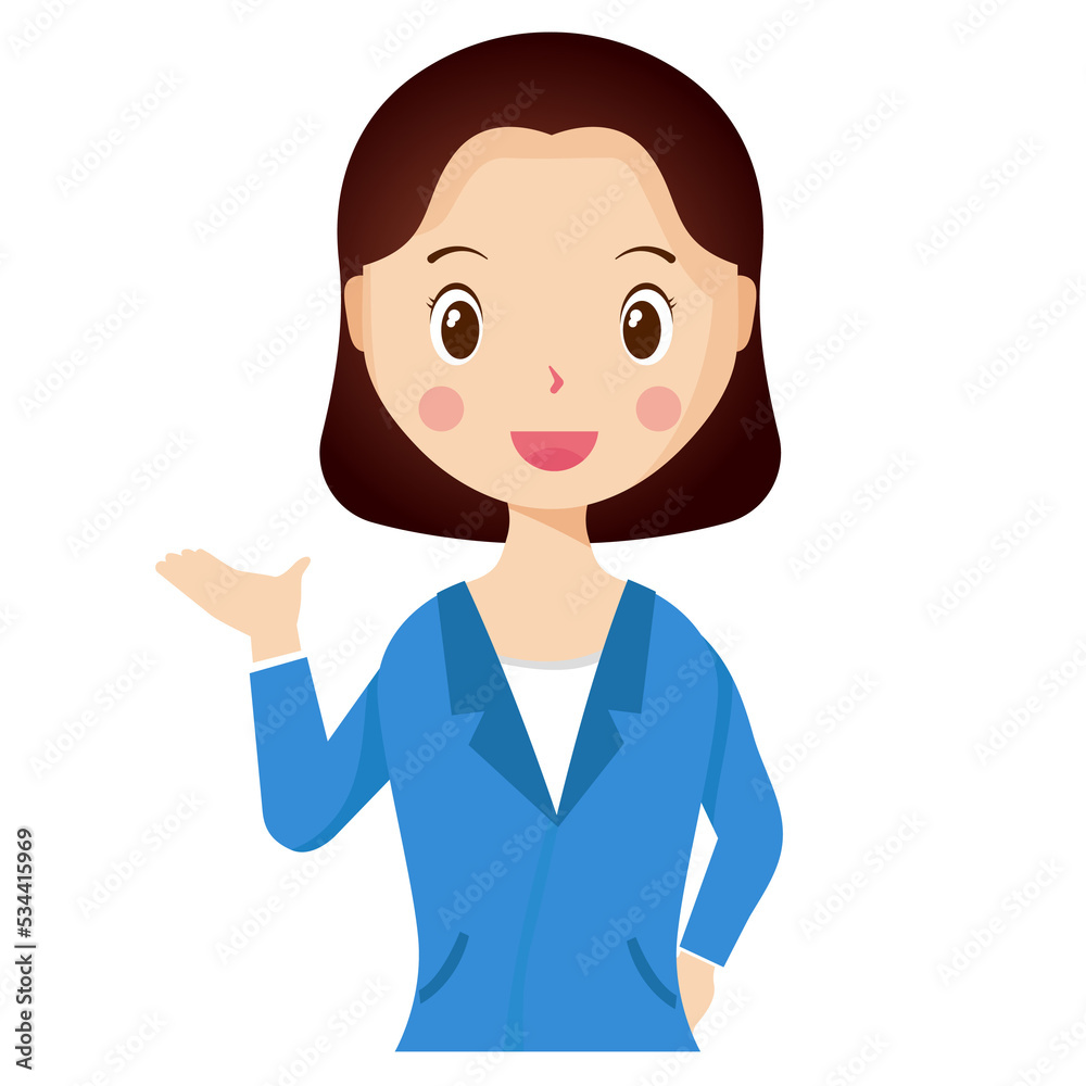 Woman avatar png flat color cartoon style. PNG illustration in flat style Woman avatar png flat color cartoon style. PNG illustration in flat style