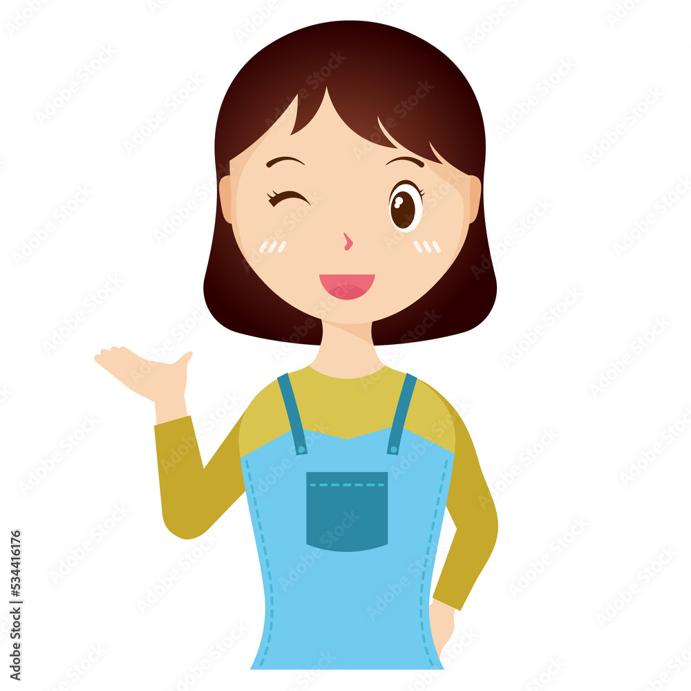 Woman avatar png flat color cartoon style. PNG illustration in flat style Woman avatar png flat color cartoon style. PNG illustration in flat style