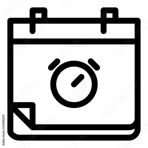 deadline icon illustration