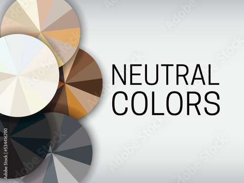 Neutral Colors Banner Background Illustration