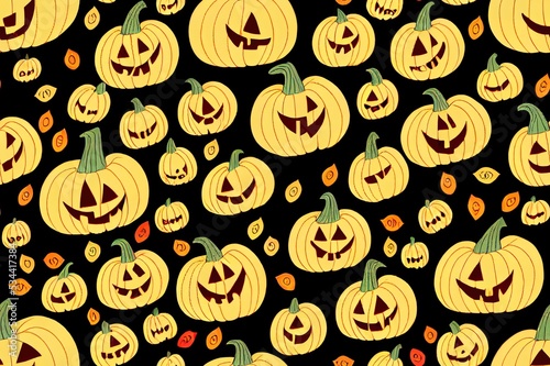 Halloween seamless ghost pattern for wallpaper and packaging and gifts and cards and linens and kids and fabrics