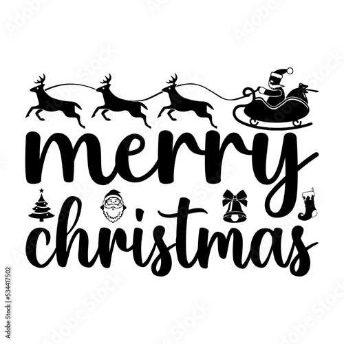 Christmas Typography T-shirt Design