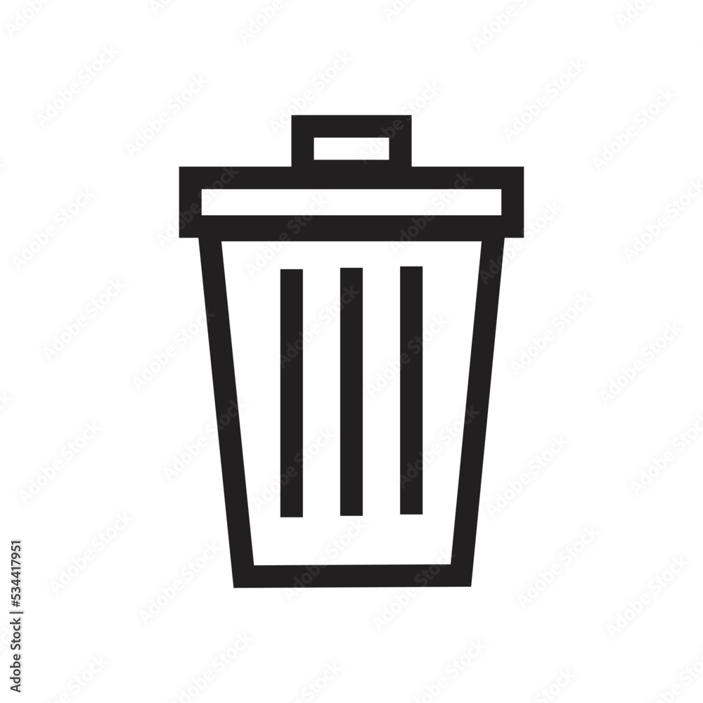 Trash Flat Icon Trash Flat Icon