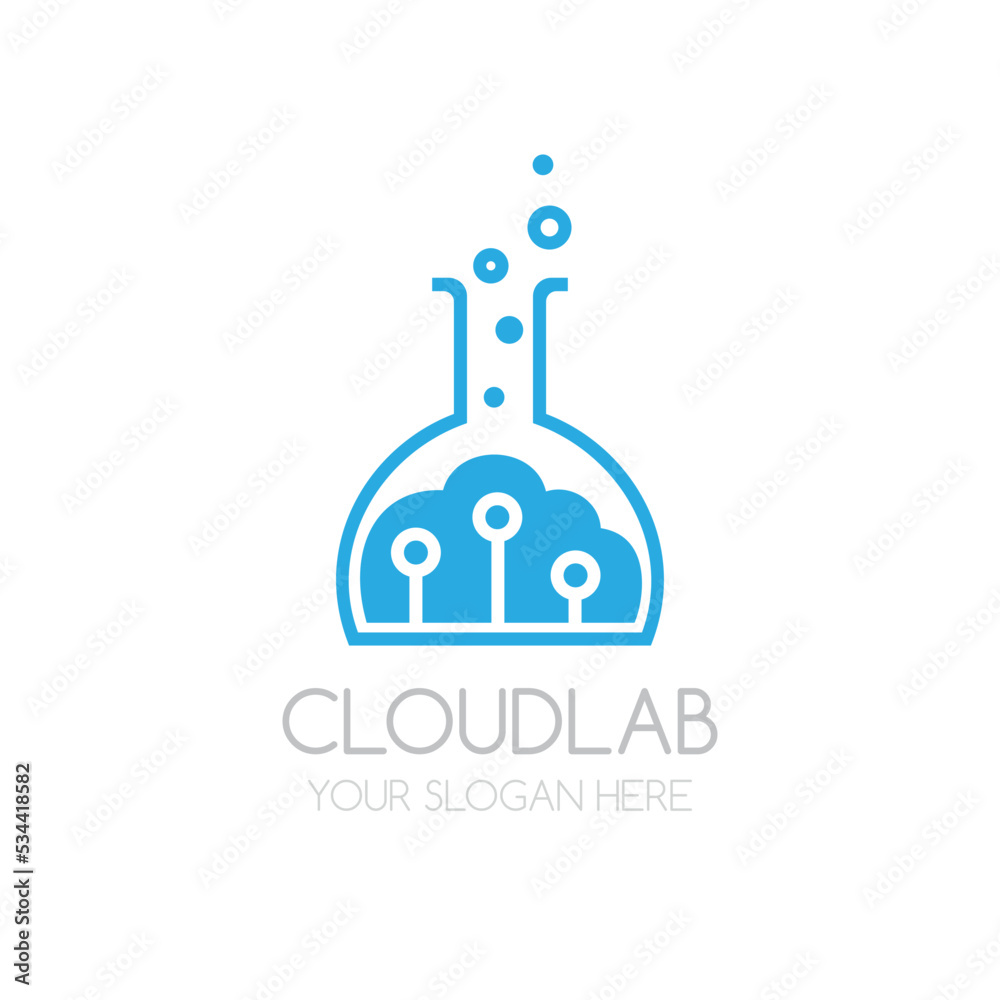 Cloud Lab logo template