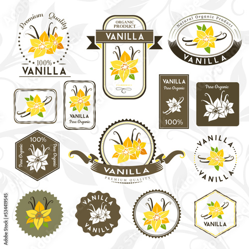 Vanilla labels and badges set.