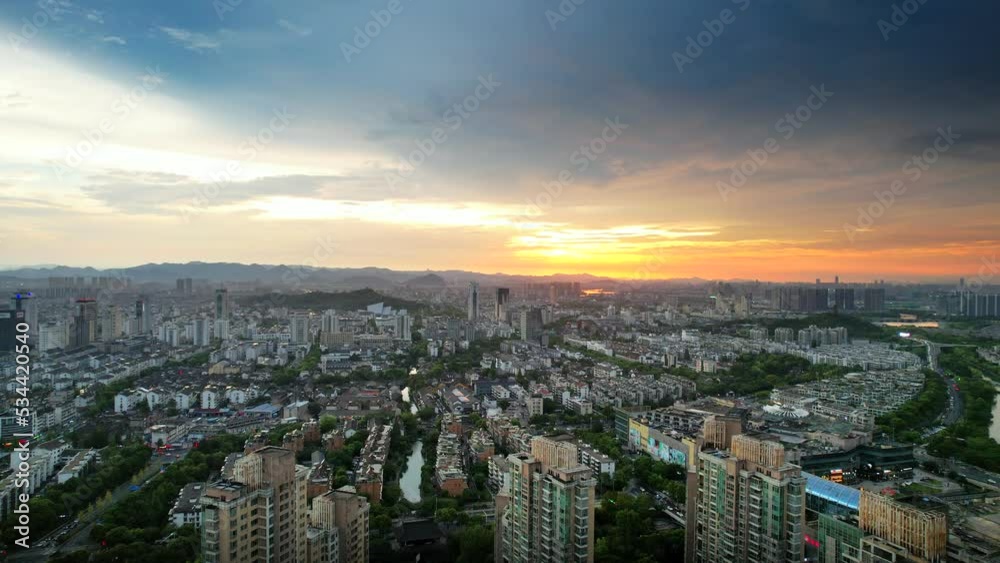 Urban Scenery of Shaoxing, Zhejiang Province, China Urban Scenery of Shaoxing, Zhejiang Province, China