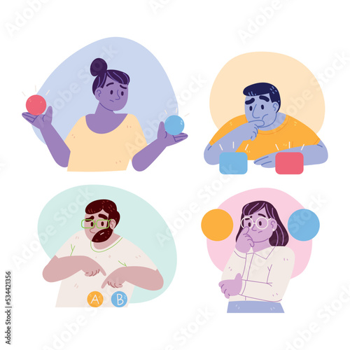 set people and difficult choice