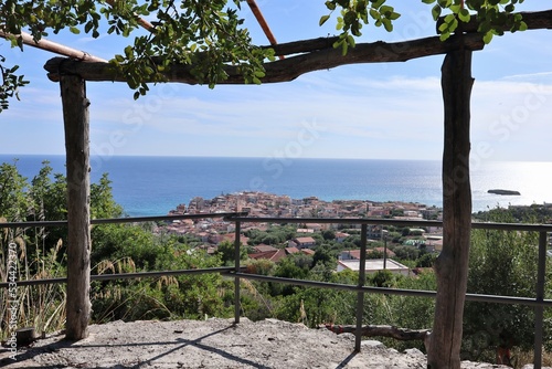 Marina di Camerota - Scorcio panoramico del borgo dal pergolato