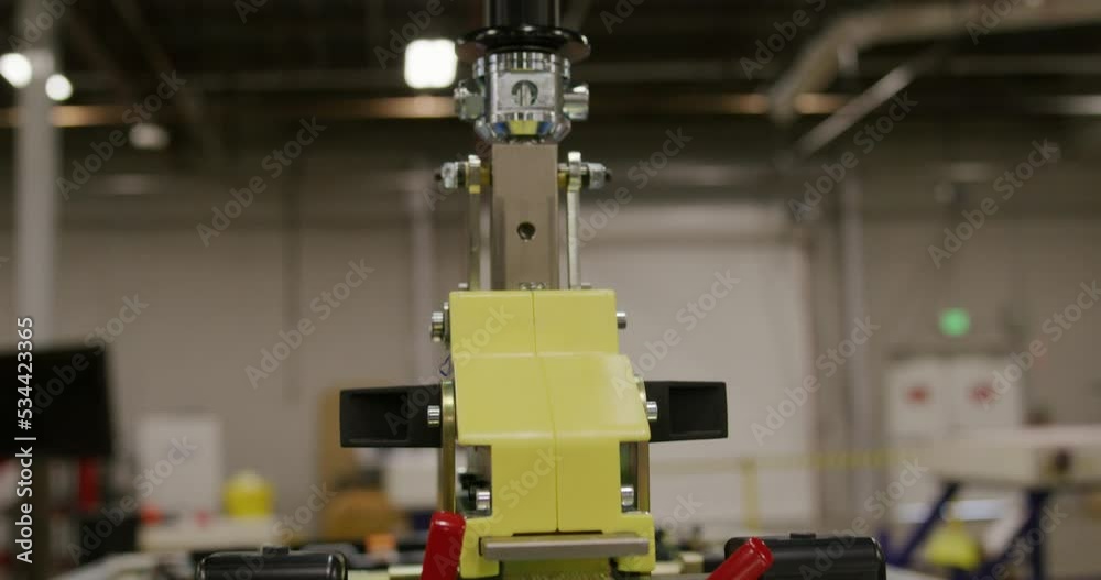 Closeup shot of a device in a factory. Closeup shot of a device in a factory.