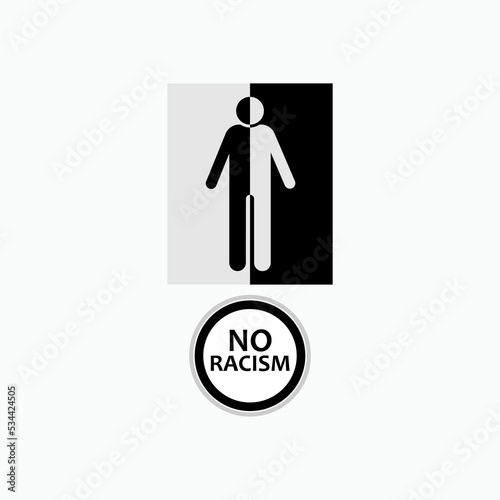 No Racism Icon. Equality Sign Symbol - Vector.     