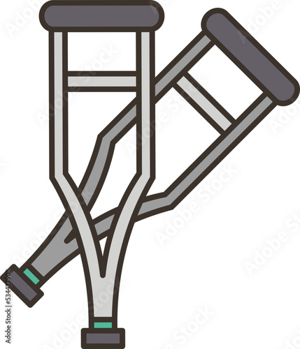 Crutches icon