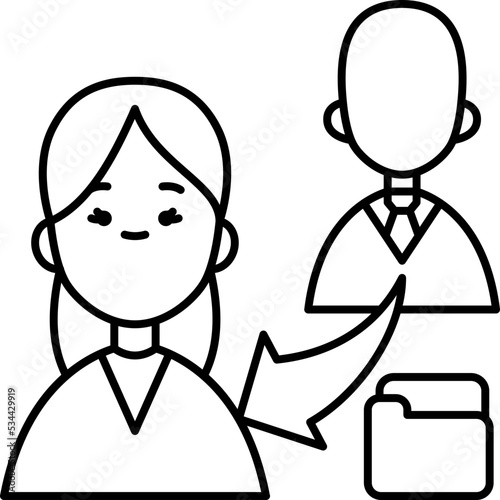 delegating icon