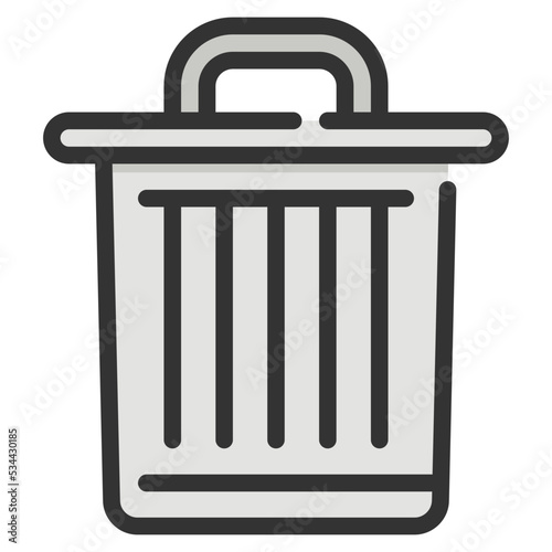trashcan Filled Outline icon