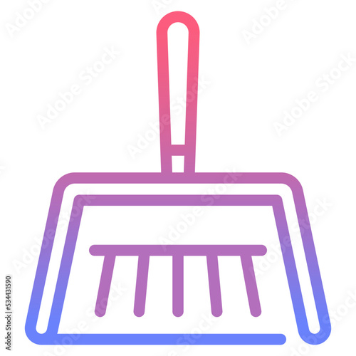 dustpan gradient icon