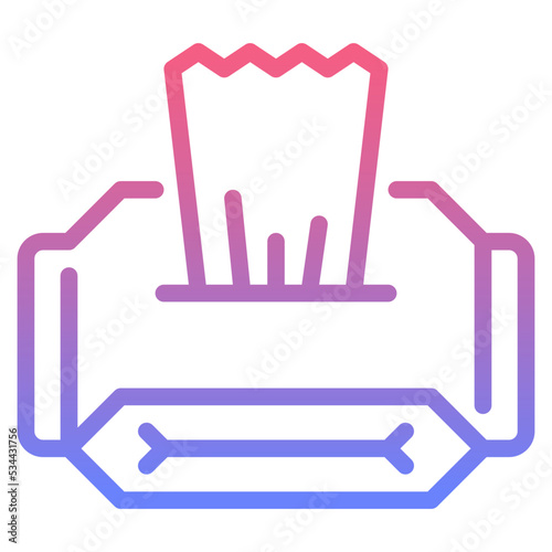 wipes gradient icon
